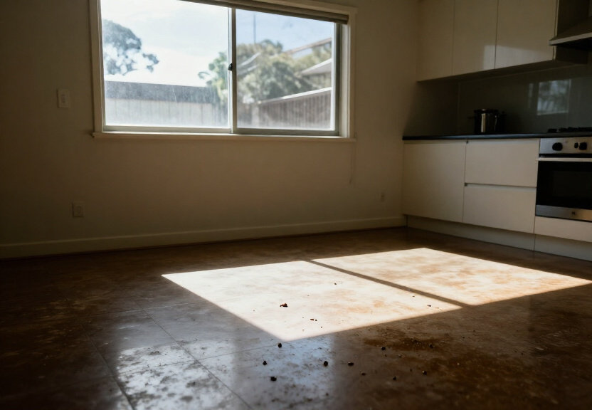 Ant infestation in a Sylvania Waters kitchen before treatment